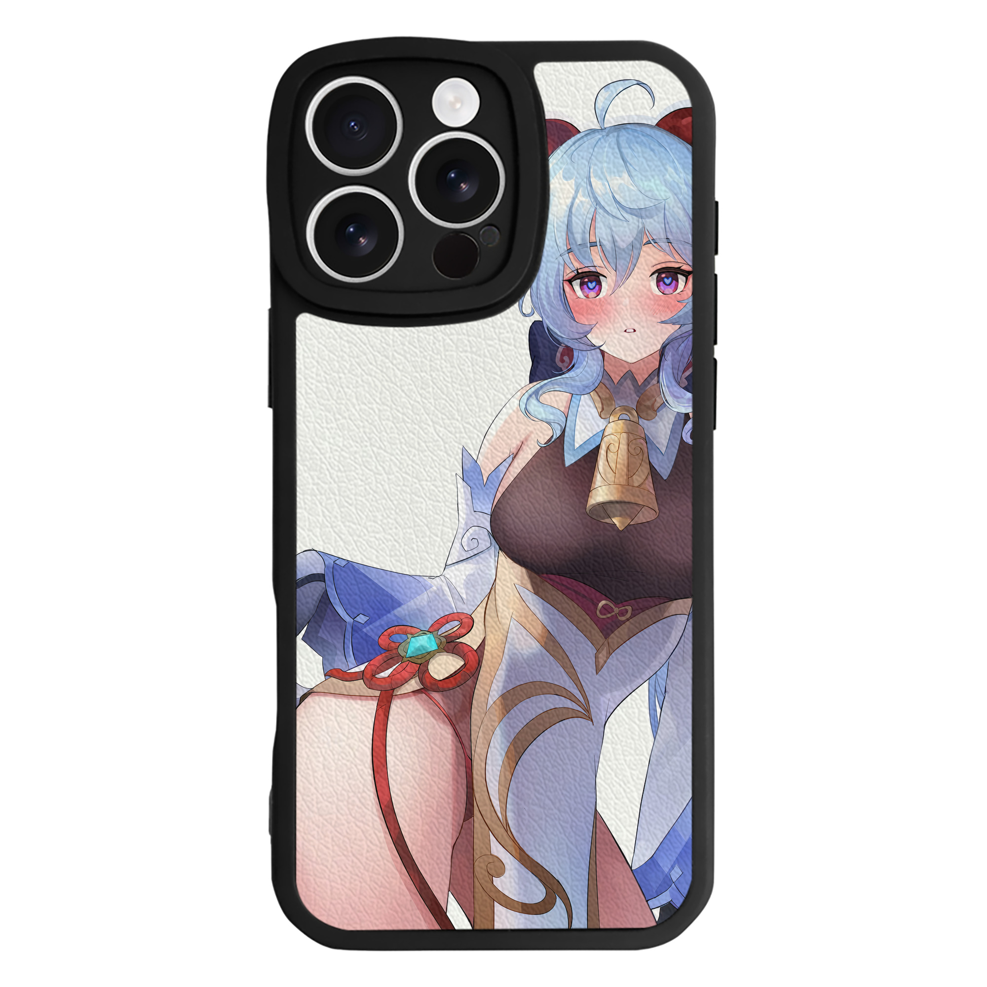 げんし神 genshin 【iPhone 16シリーズ対応】シリコンスマホケース（レザー調） 材質：シリコン